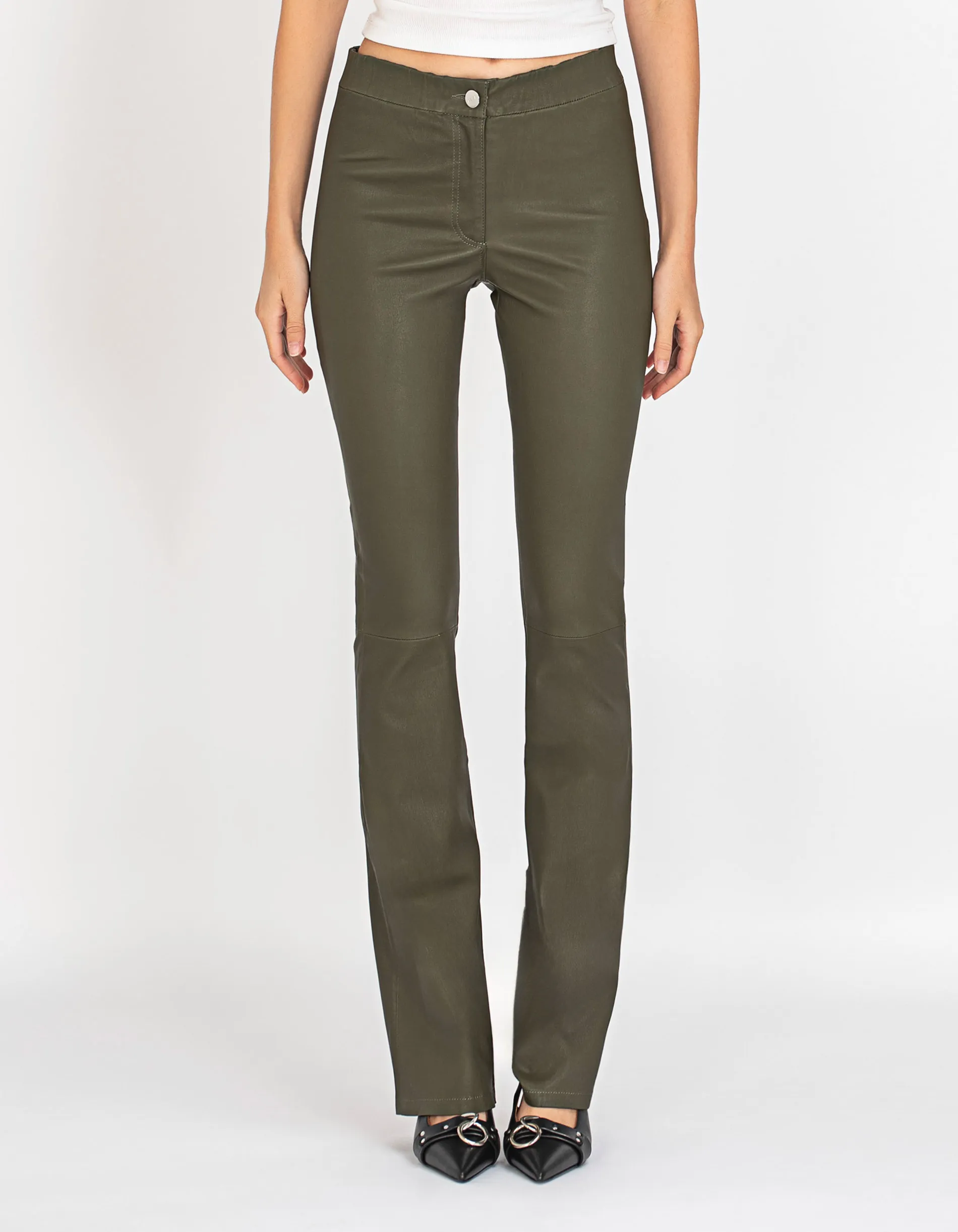 ARMA Izzy Plonge Lizard // Ausgestellte Lammleder-Hose