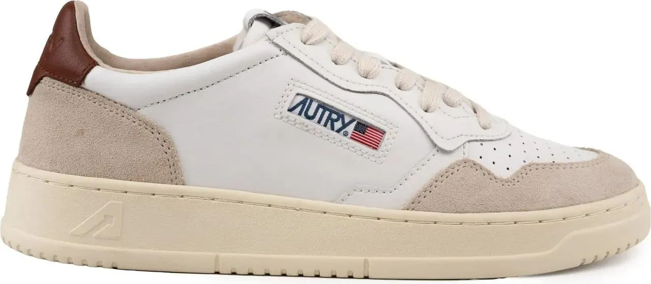   Autry International  baskets en cuir medalist a empiecements schwarz  Low-Top Sneaker 