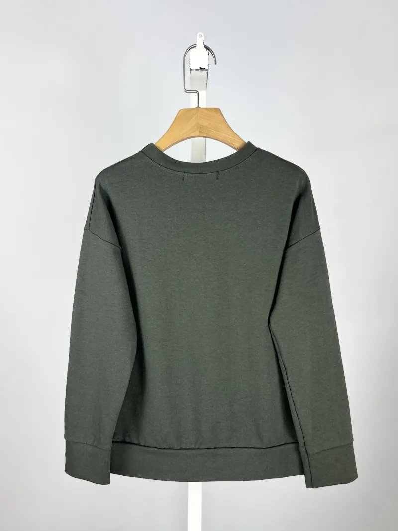 Baumwoll-Sweatshirt mit Glitzerdesign für Mädchen