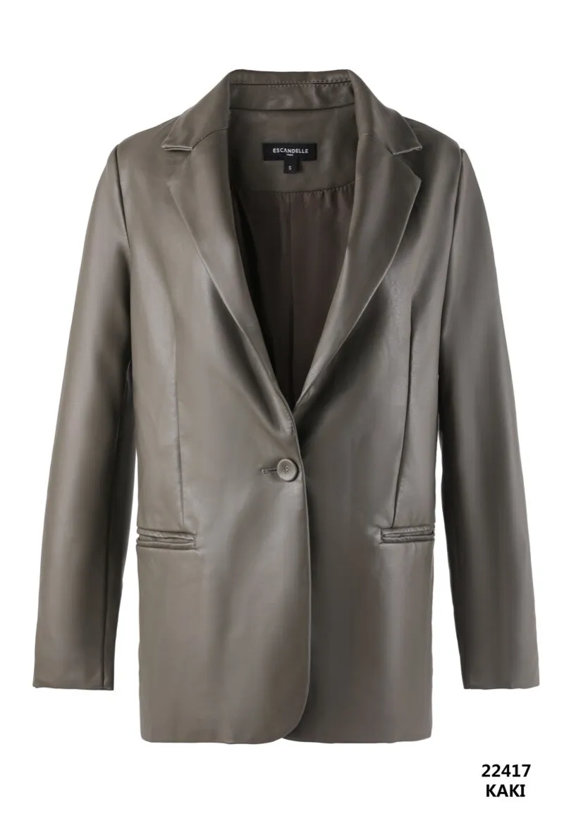 Blazer aus Kunstleder