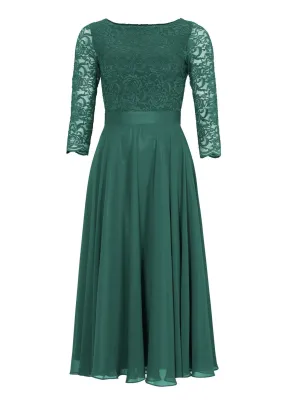 Cocktailkleid aus Spitze und Chiffon
