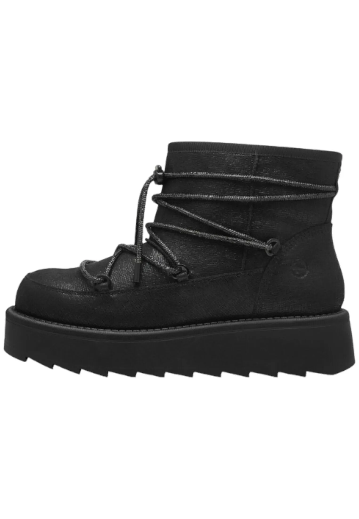 Damen Elegante Stiefelette Winterschuhe 1-26816-43 Schwarz 001 Black Textil/Synthetik