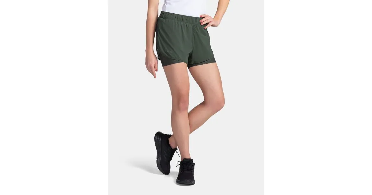 Damen Laufshorts Kilpi BERGEN-W dunkelgrün 44