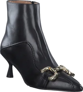 Damen-Stiefeletten aus Leder 106001000037 (Schwarz)