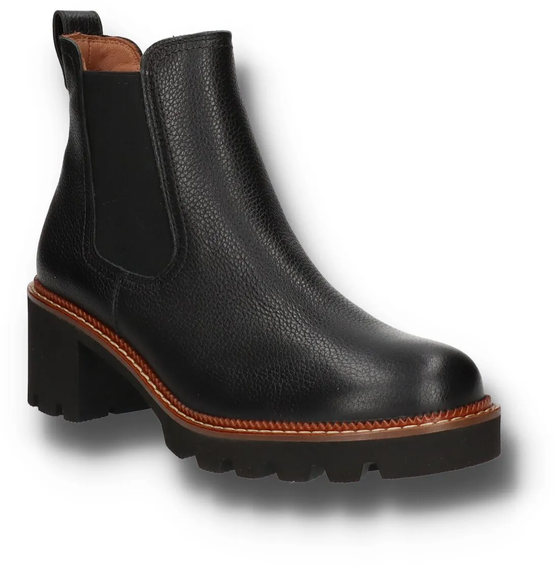 Damen-Stiefeletten aus Leder 107001000002 (Schwarz)