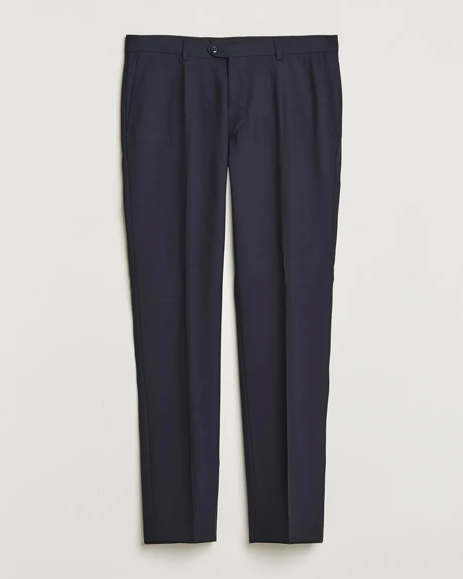 Denz Wool Trousers Navy