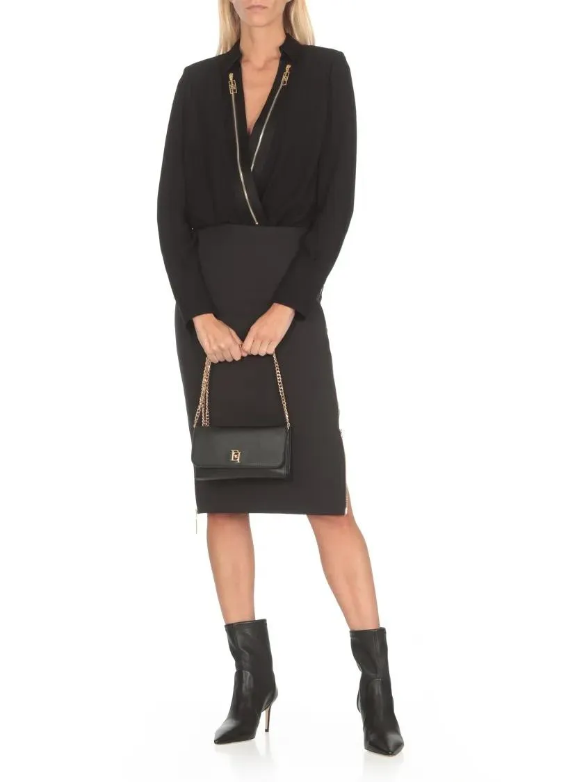   Elisabetta Franchi  Viscose Body Shirt Black