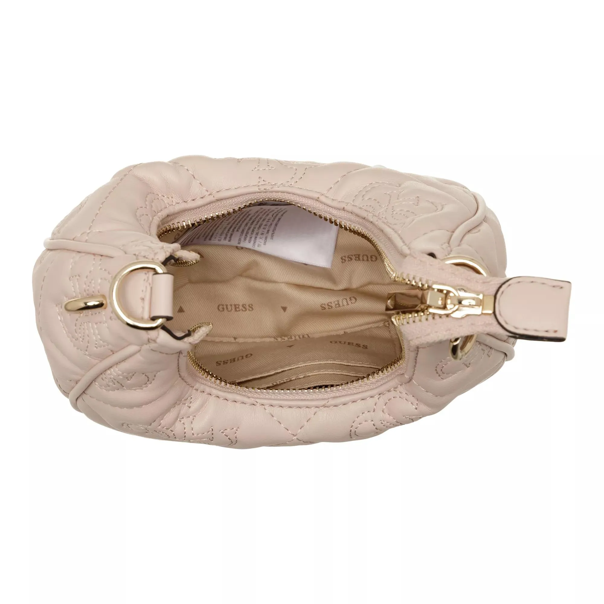   Guess  Marieke Mini Hobo Light Beige Logo  Minitasche 