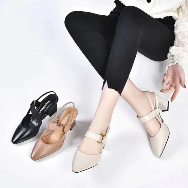 Heidi-Mode | All-Matching Chunky Heel Sandalen für Damen