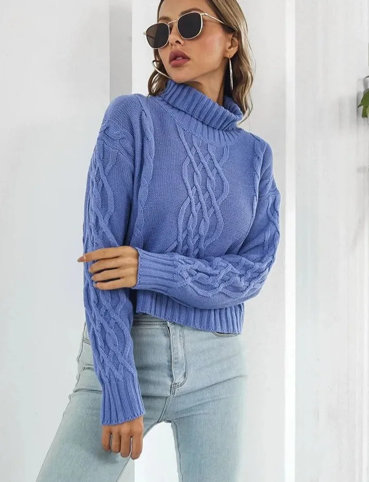 Heidi-Mode | Damen Bequemer Rollkragenpullover