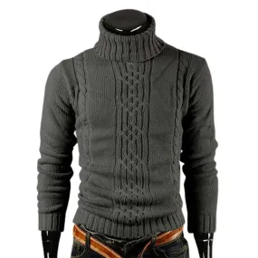 Heidi-Mode | Rollkragenpullover mit Zopfmuster aus Baumwolle