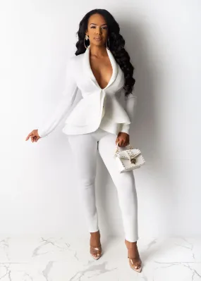 Heidi-Mode | Volle Ärmeln Rüschen Blazer