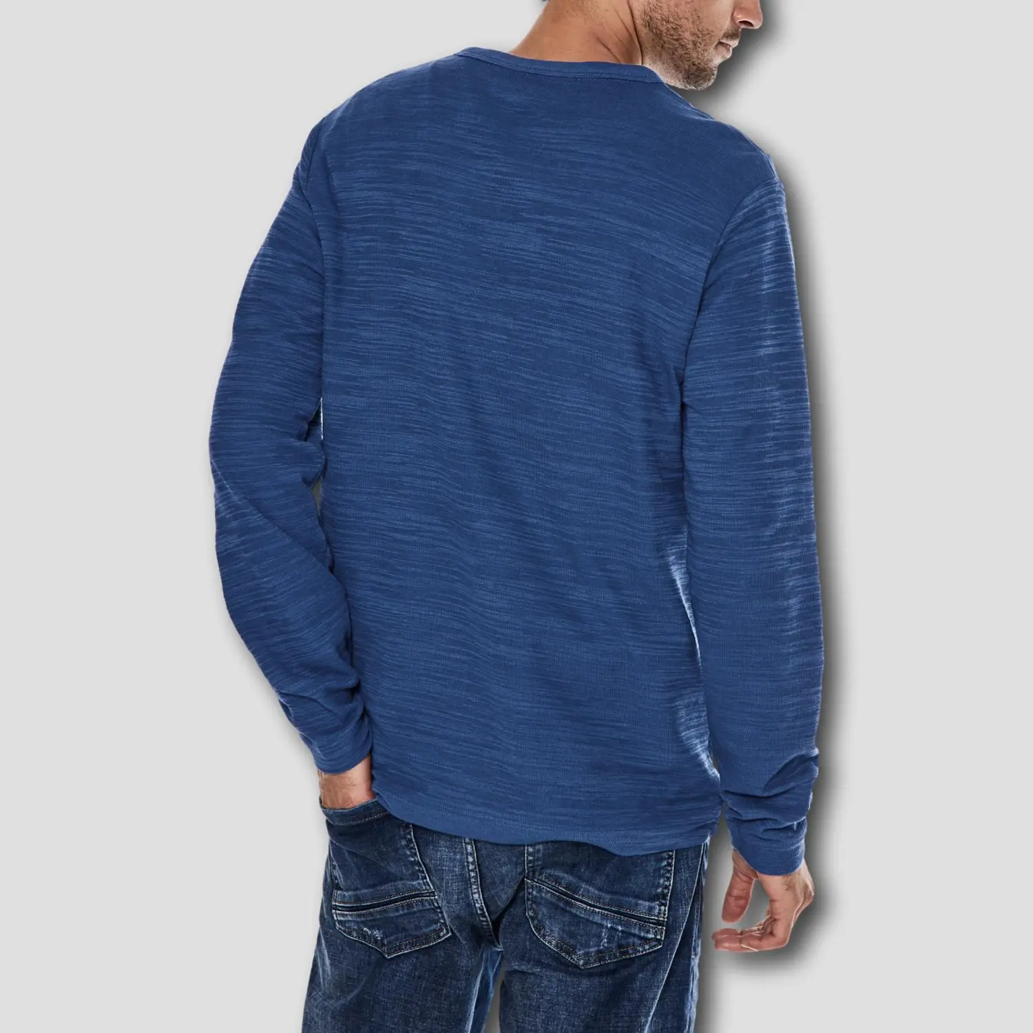 Henley-Shirt aus Flammgarn