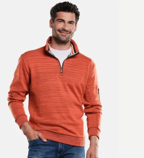 Herren engbers Sweat-Shirt gemustert in Orange kaufen 31988