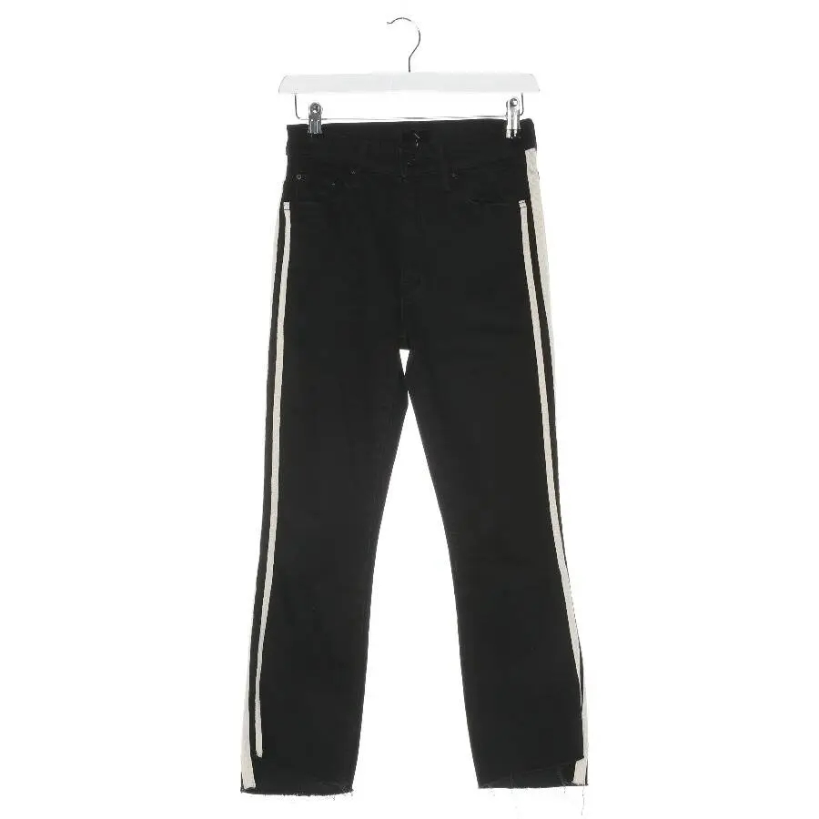 Jeans Straight Fit XS Schwarz