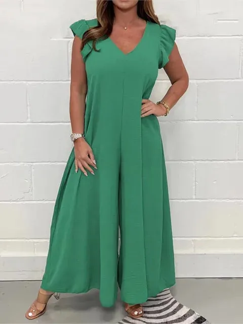 Jumpsuit mit weiten Beinen