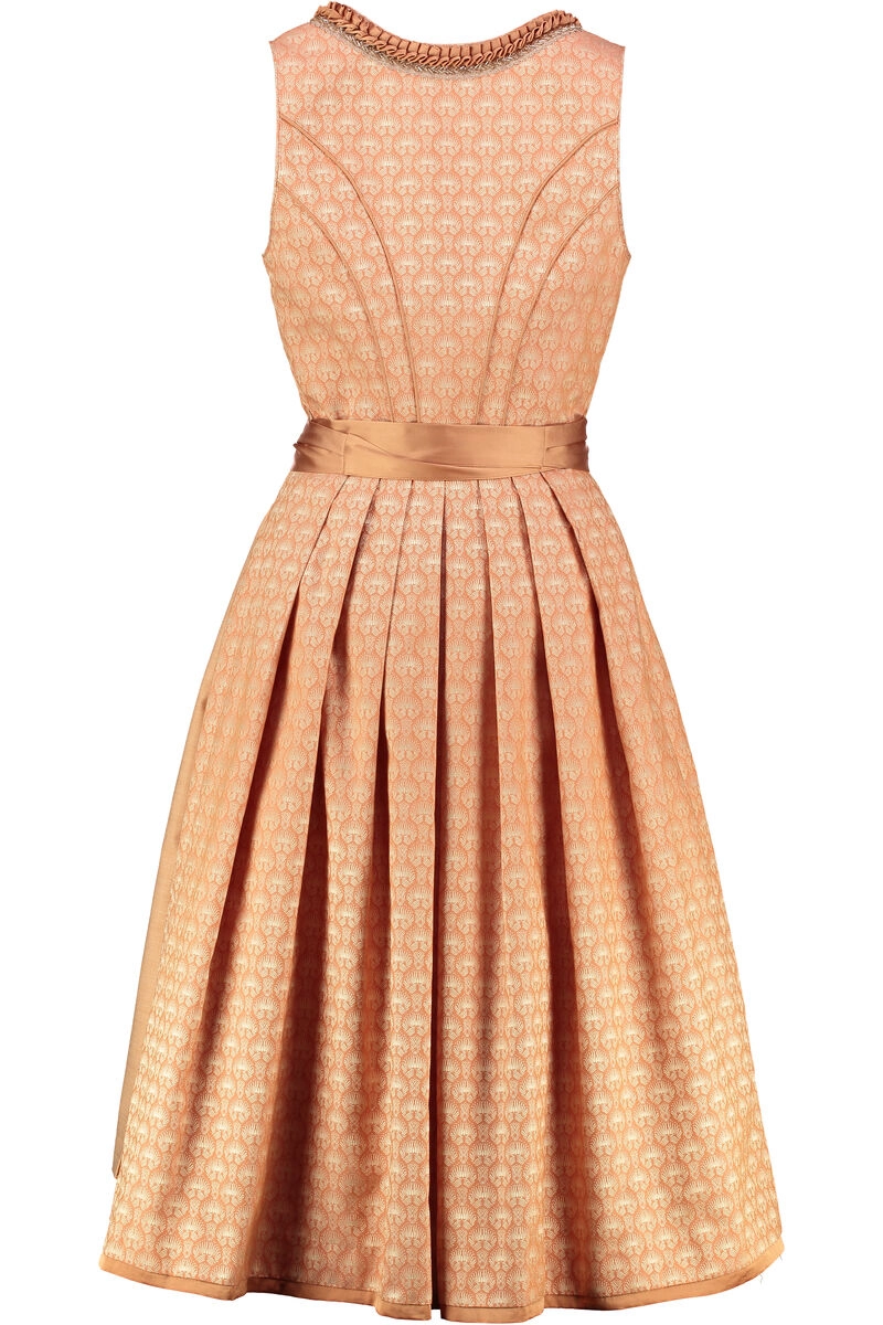 KRÜGER COLLECTION Midi Dirndl ocker Paisleymuster Rixa