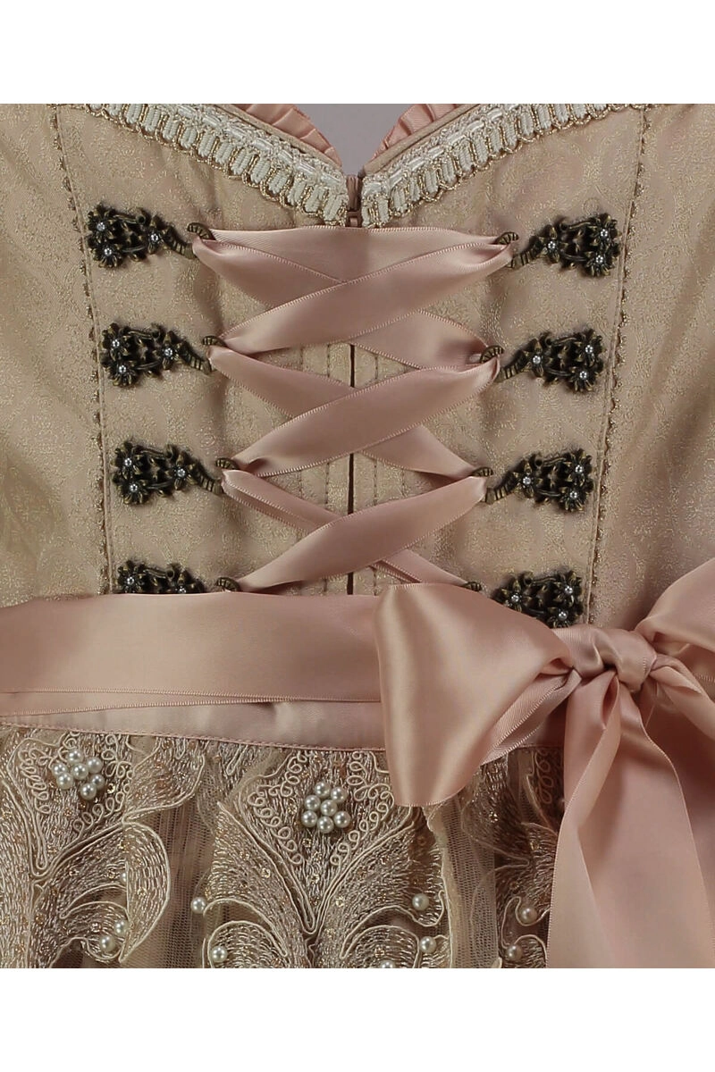KRÜGER MADL Dirndl beige Paisleymuster Evilina