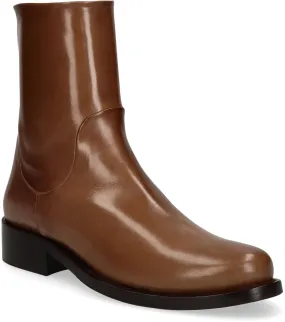 Leder-Stiefeletten für Damen 105221000007 (Mittelbraun)
