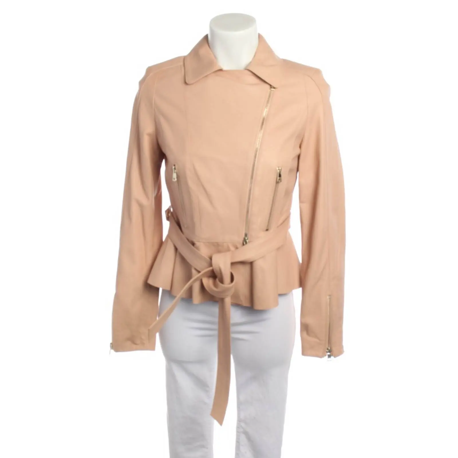 Lederjacke 36 Apricot