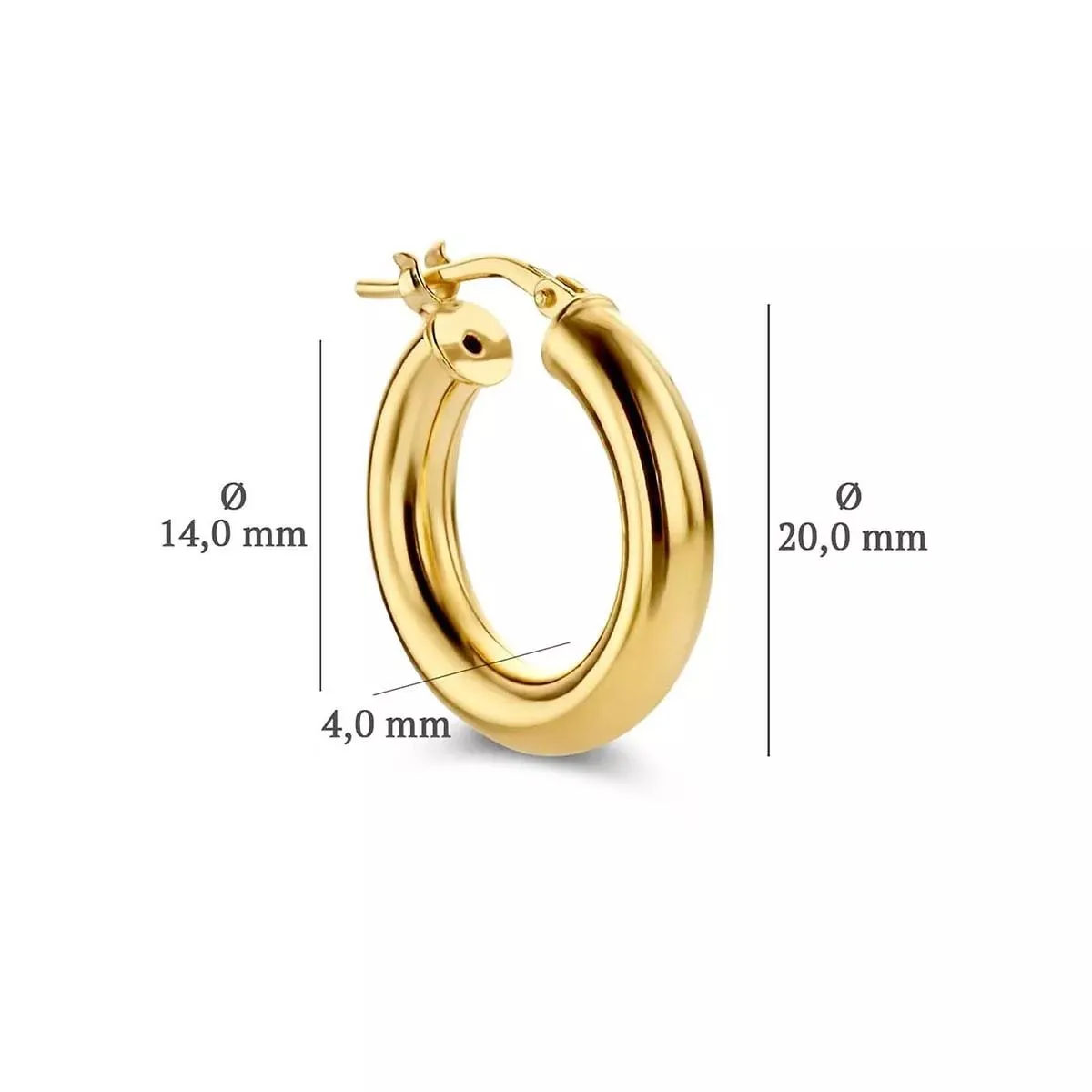   Parte Di Me  Bibbiena Poppi Casentino 925 hoop earrings Gold  Creole 
