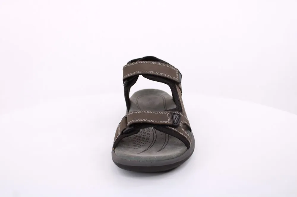 PETER ERIKSON Herren Trekkingsandale Leder grau S14 AR-75