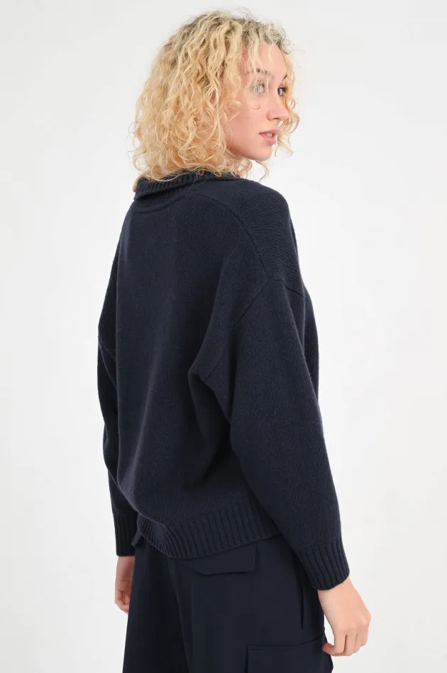 Polo AGRE mit Polokragen in Navy