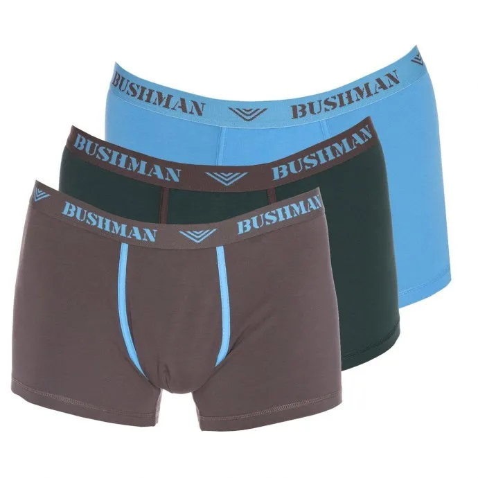 Shorts Edward 3Pack dunkelbraun/dunkelgrau/hellblau dunkelbraun/dunkelgrau/hellblau M
