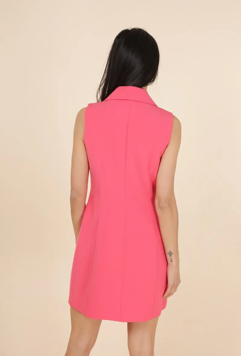 Sleeveless Blazer Dress