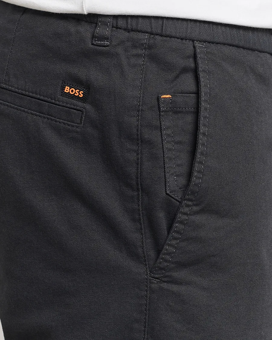 Tapered Drawstring Trousers Black