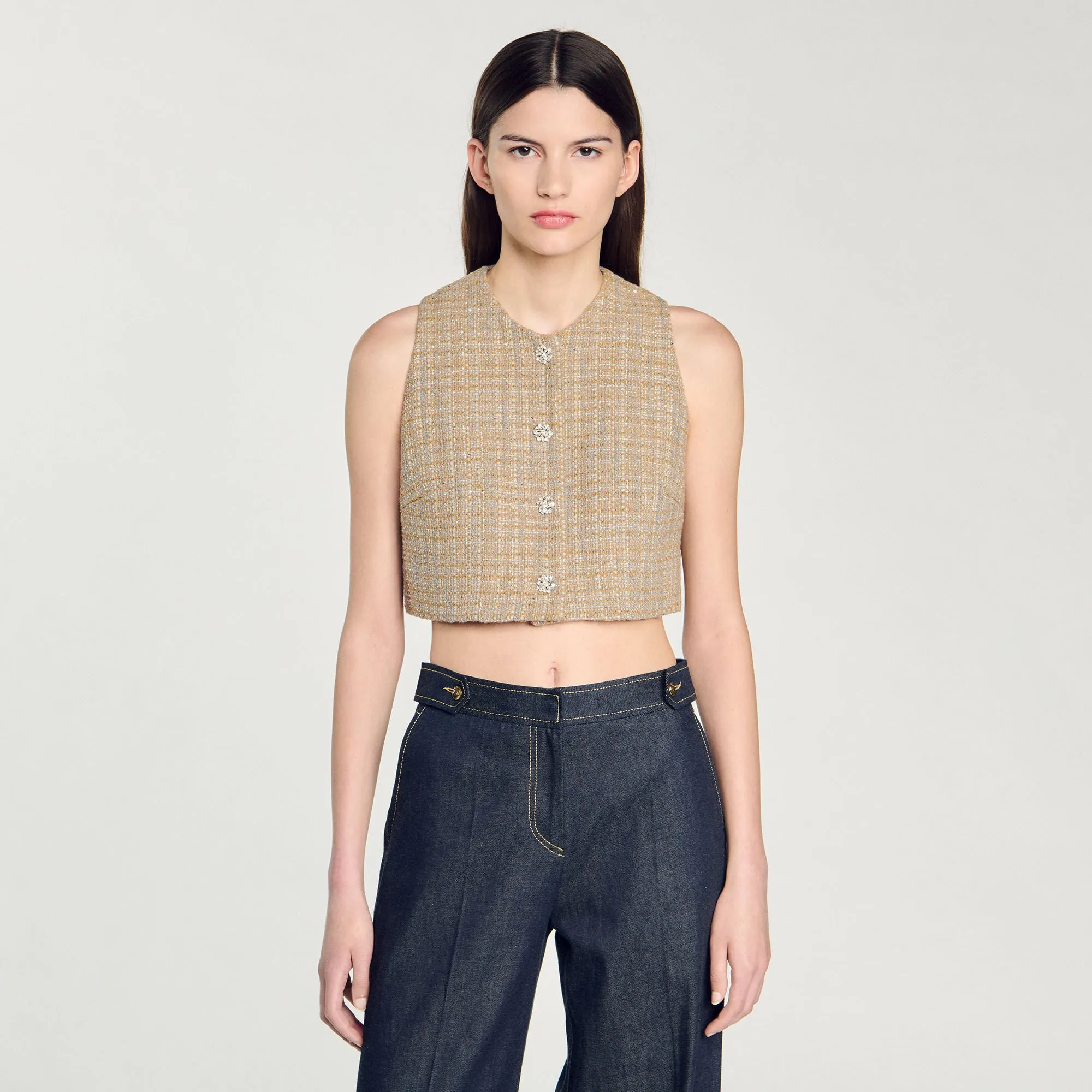 Top aus Tweed