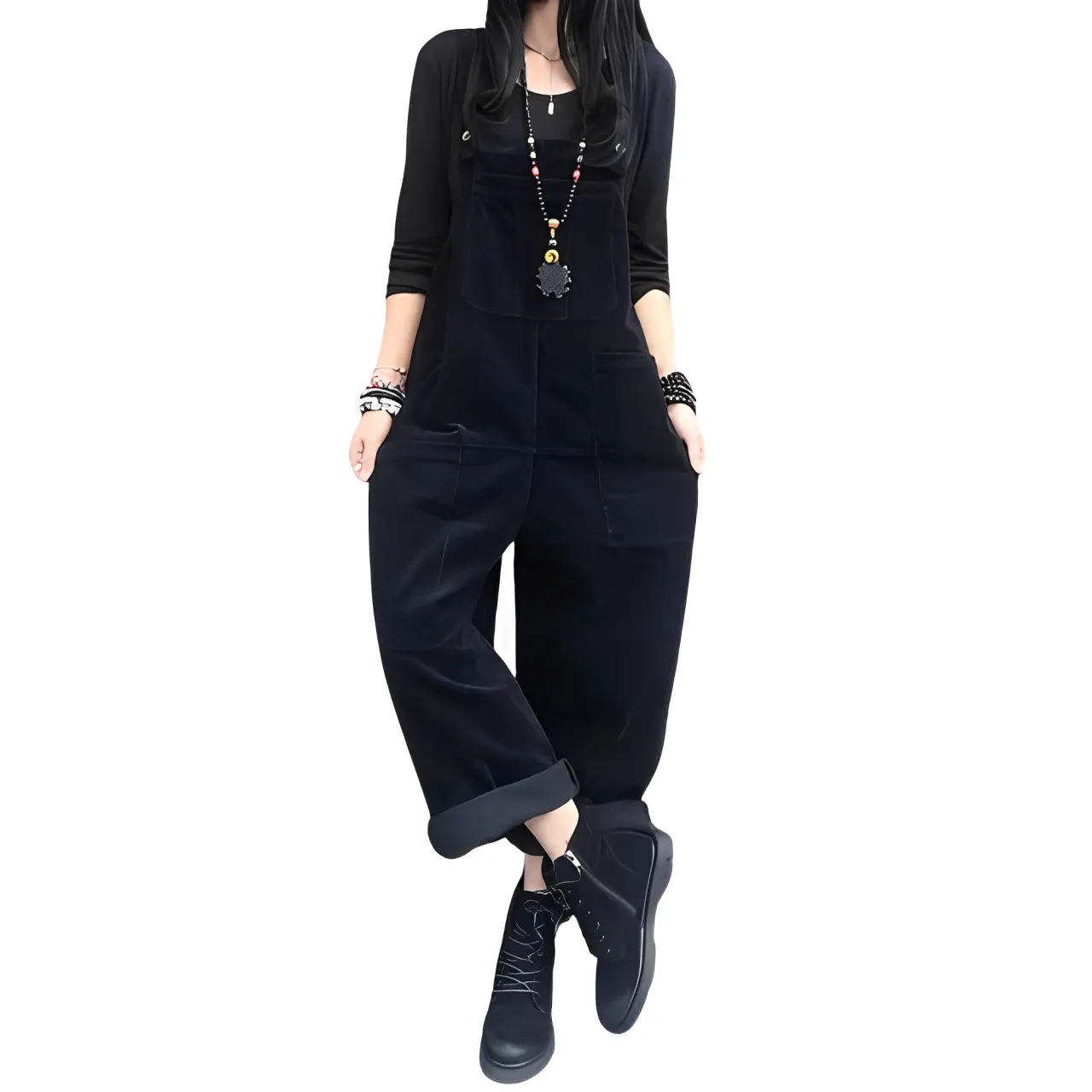Weit geschnittener Jumpsuit im Retro-Stil