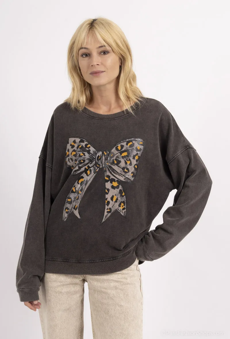 „NICE“ 3D-gedrucktes Langarm-Sweatshirt